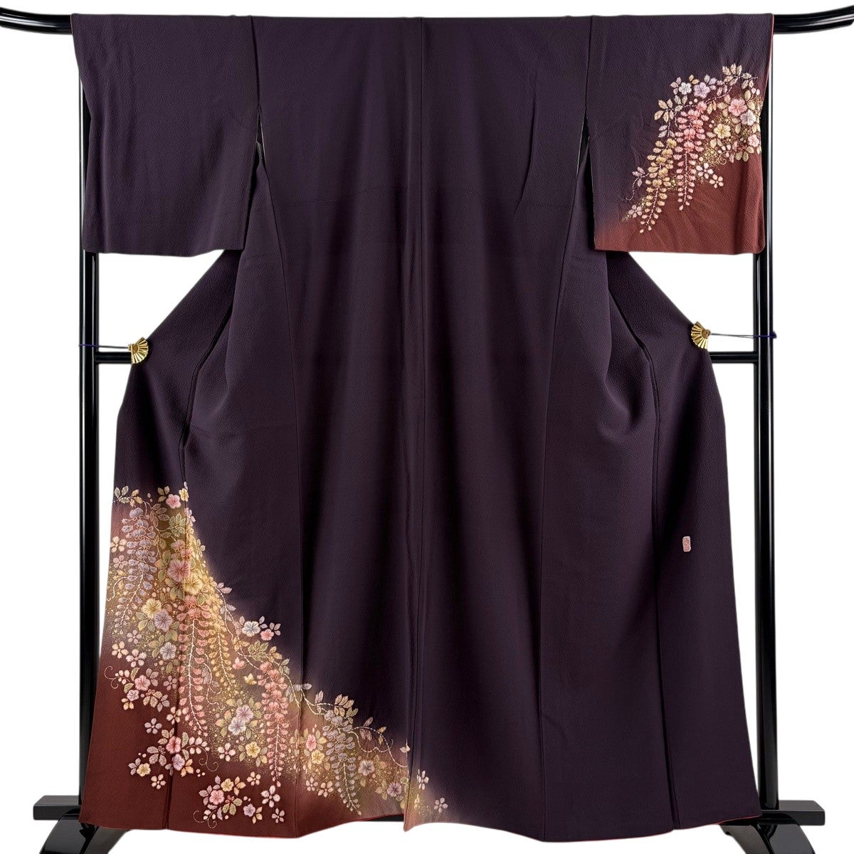 付下げ 身丈160.5cm 裄丈67.5cm L 袷 翠山工房 やまと 落款あり 辻が花