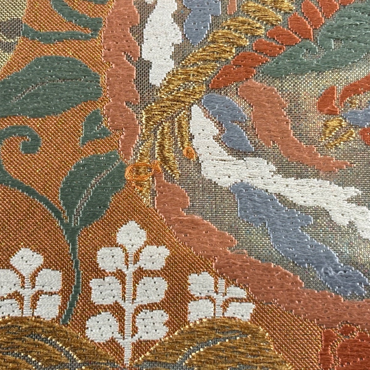 袋帯 秀品 鳳凰 草花 金糸 箔 金色 六通 正絹｜中古・古着・リサイクル