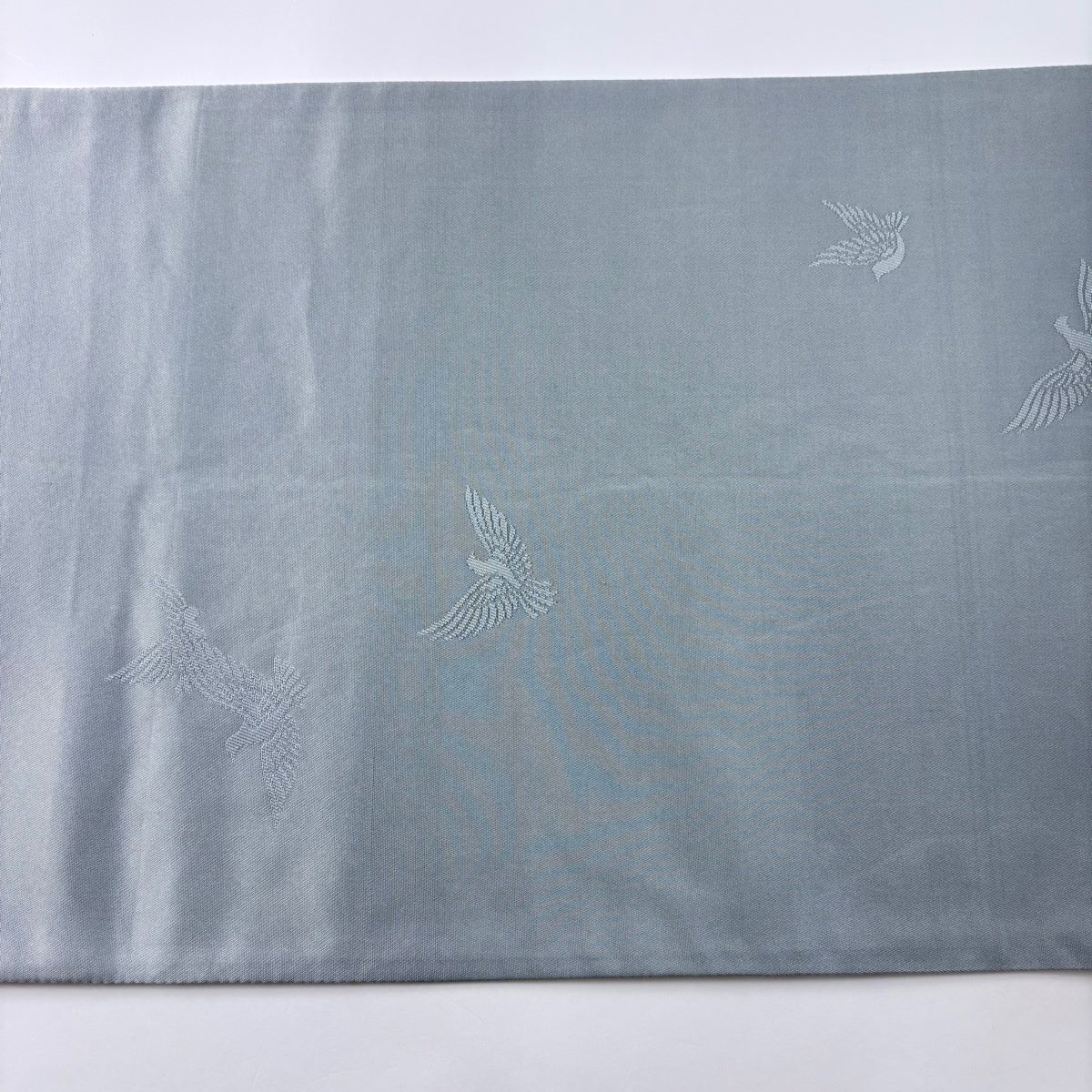 袋帯 秀品 鳥 箔 ぼかし 灰色 お太鼓柄 正絹｜中古・古着・リサイクル