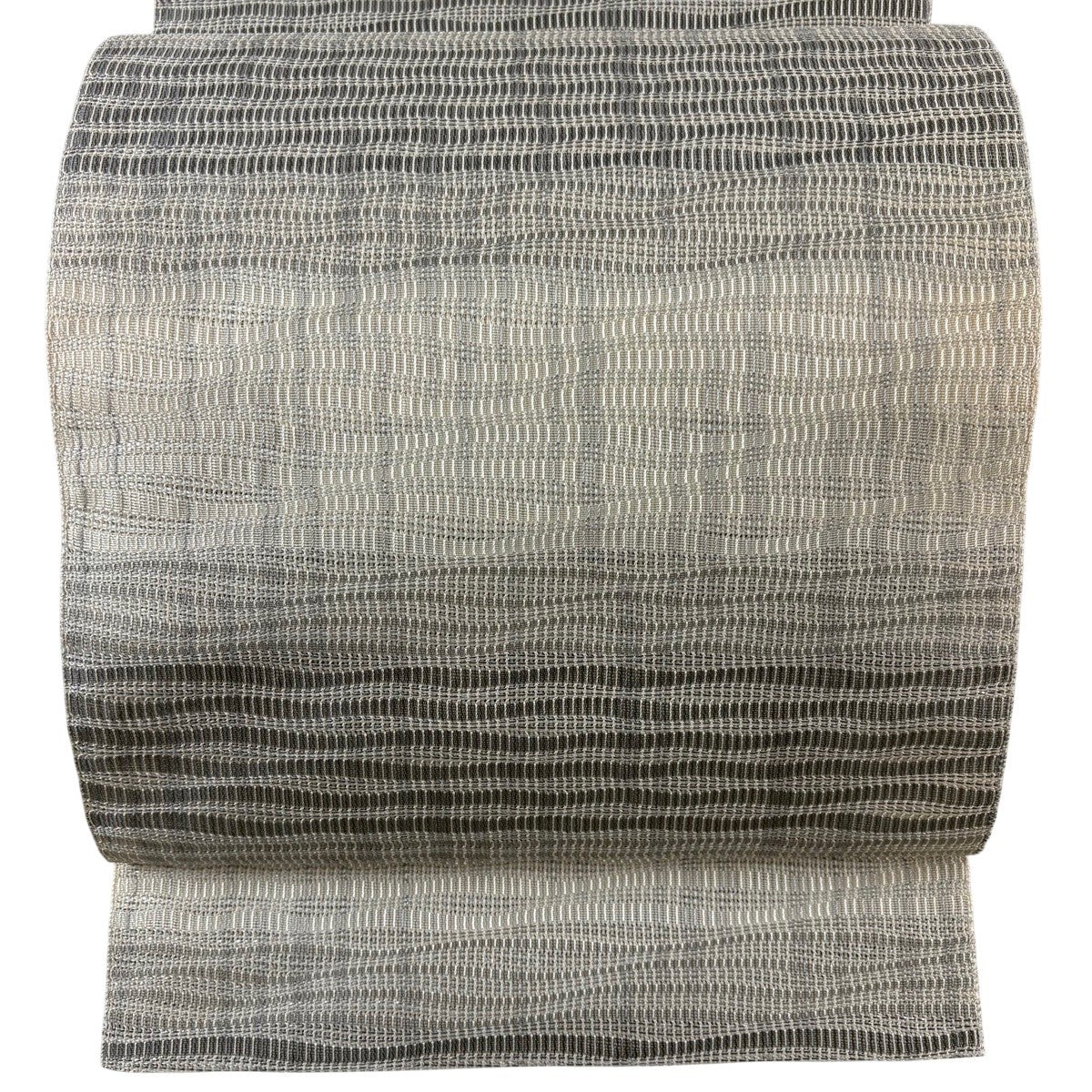 渡文　八寸名古屋帯　松葉仕立て 美品】 名古屋帯 逸品 渡文 落款あり 八寸名古屋帯 松葉仕立て 幾何学