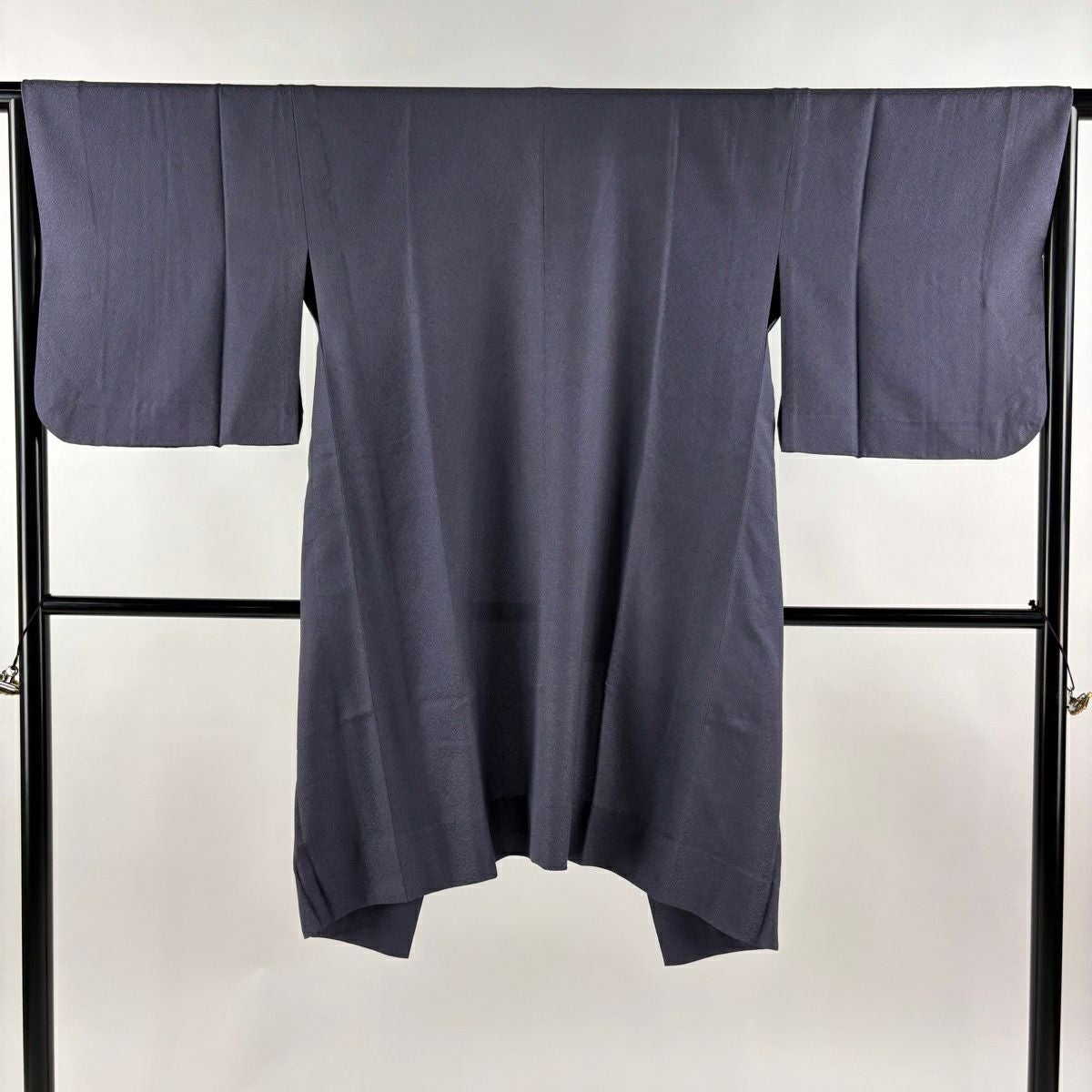 道中着 名品 身丈99cm 裄丈71cm 正絹 【中古】 美品】 道中着 身丈99cm 裄丈65.5cm M 和装コート 地紋 縦ぼかし 青紫