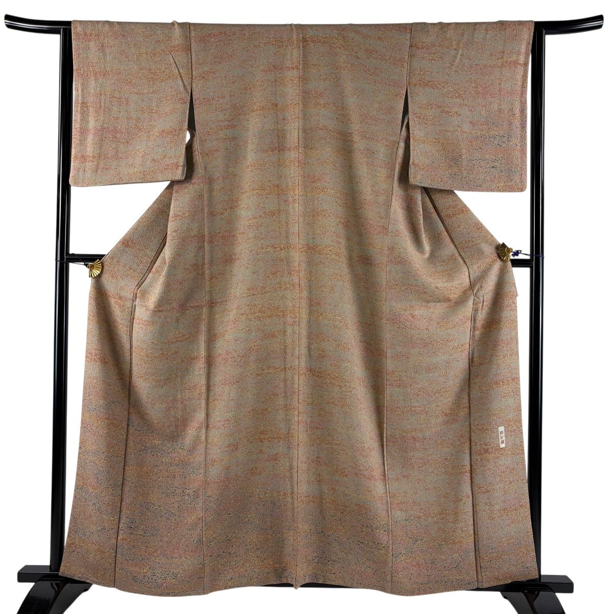 付下げ 身丈158cm 裄丈64cm M 袷 陶彩染 霞 薄茶色 正絹 秀品｜中古