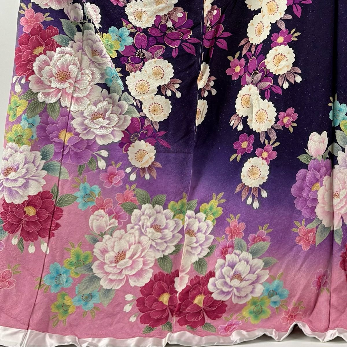 最終価格】 70%OFF 【美品】振袖 身丈176.5cm 裄丈73cm 未仕立て 仮絵