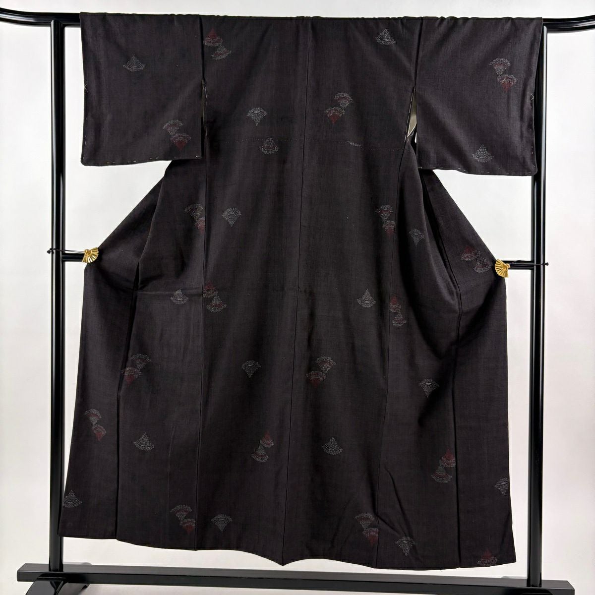 美品】 結城紬 身丈159cm 裄丈63cm S 袷 奥順 本場結城紬 ますいわ屋