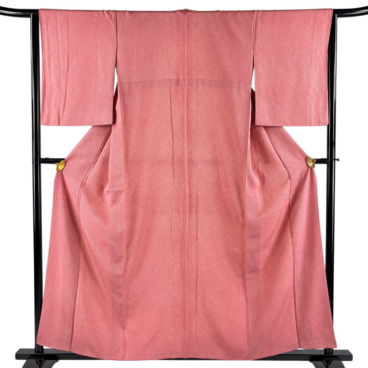 江戸小紋 身丈158cm 裄丈64cm M 袷 鮫 濃ピンク 正絹 優品｜中古・古着