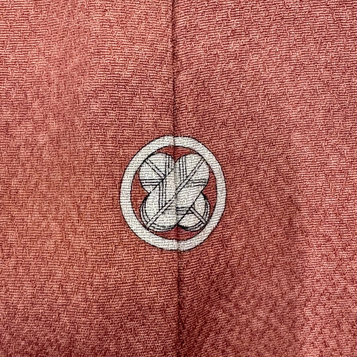 美品】 付下げ 身丈156cm 裄丈63cm S 袷 松葉 刺繍 金彩 赤茶 正絹 秀