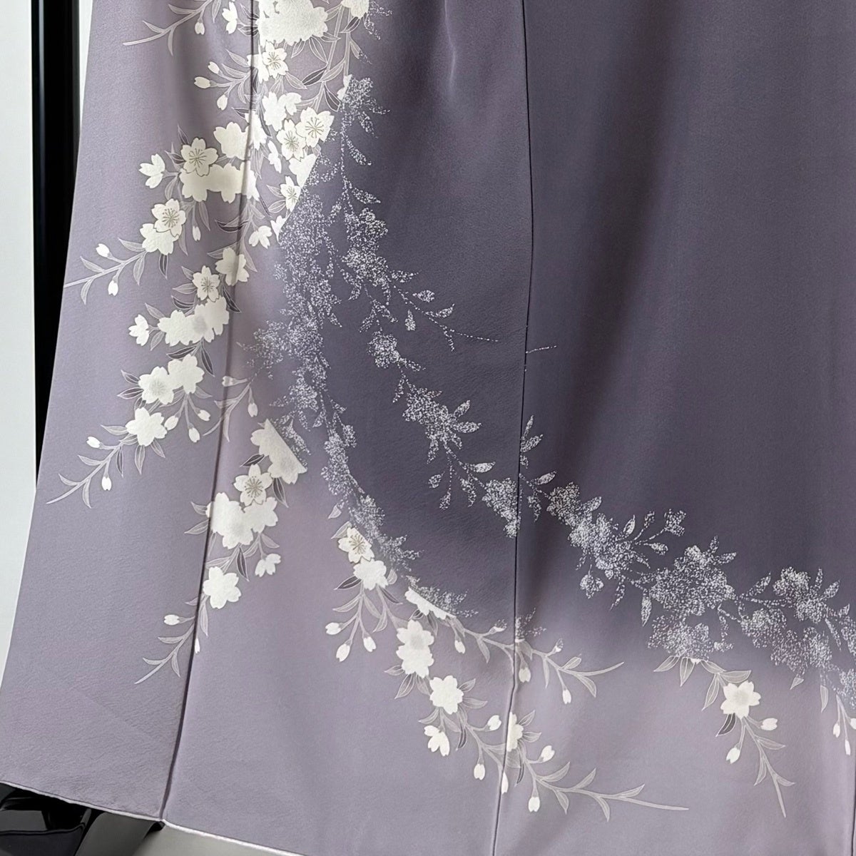 付下げ 身丈162.5cm 裄丈68cm L 袷 枝垂れ桜 シルエット 金彩 ぼかし 付下げ 身丈162.5cm 裄丈68cm L 袷 枝垂れ桜 シルエット 金彩 ぼかし