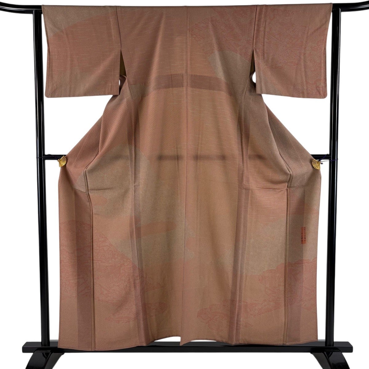 美品】 訪問着 身丈158cm 裄丈63cm S 単衣 六谷博臣 落款あり 御所風景