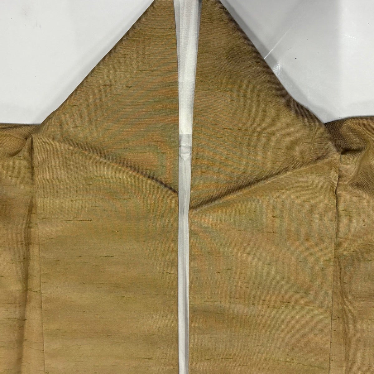 小紋 身丈162cm 裄丈64cm M 袷 紬地 霞 薄黄土色 正絹 秀品|中古 小紋 身丈162cm 裄丈64cm M 袷 紬地 霞 薄黄土色 正絹 秀品|中古