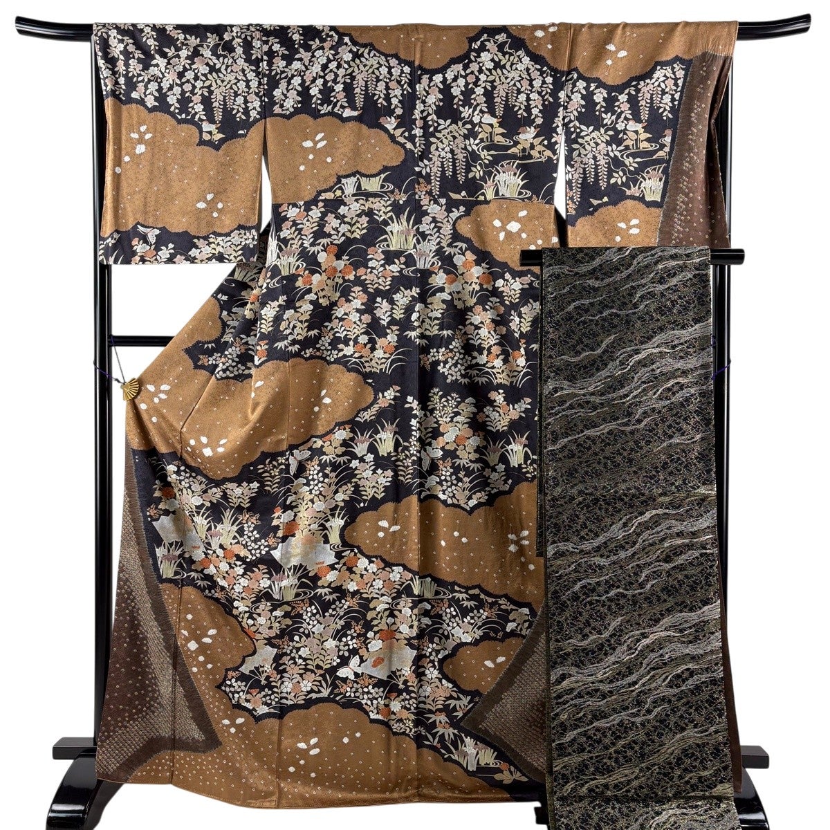 50%OFF 【美品】 訪問着 身丈173.5cm 裄丈67.5cm L 袷 甲斐泰造 落款