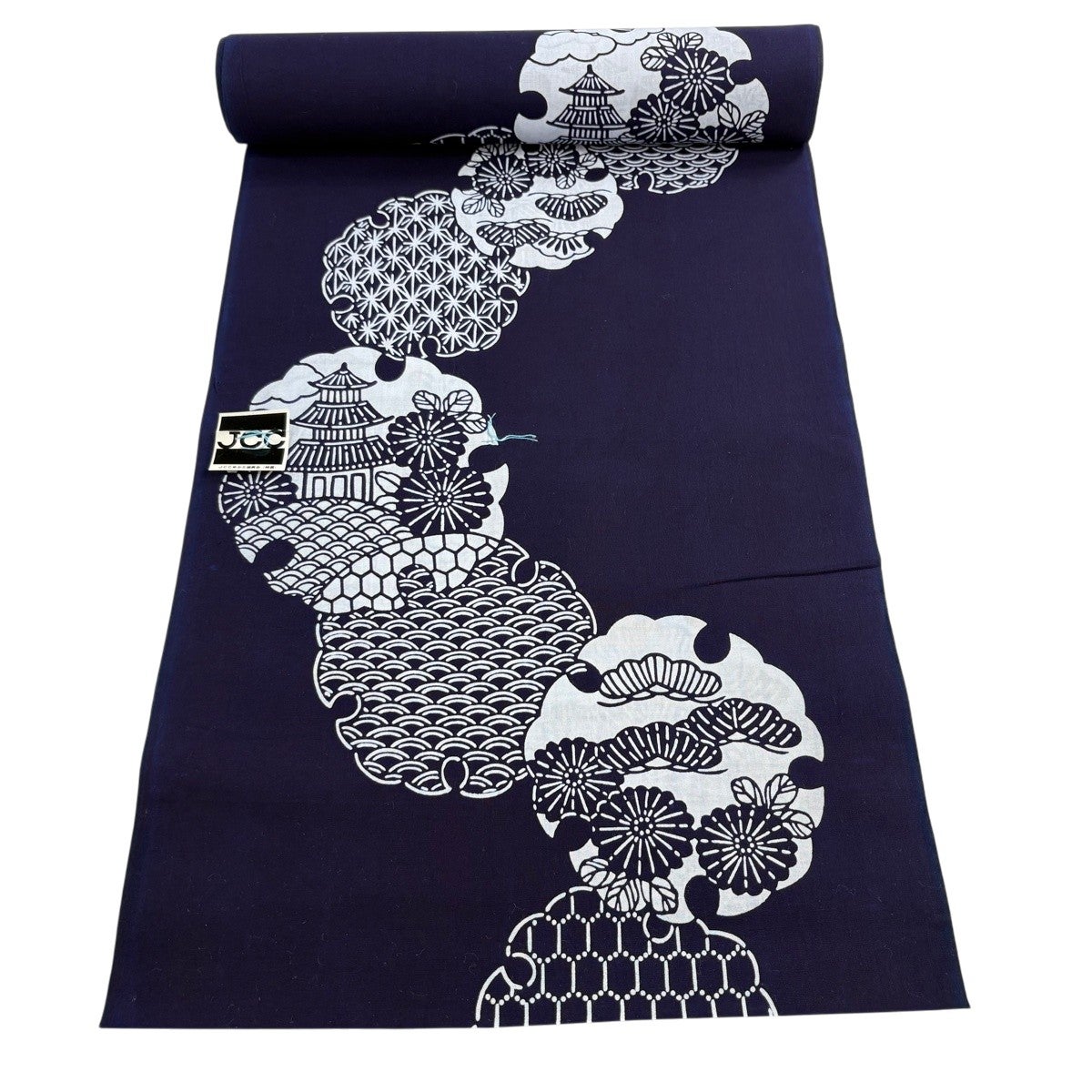 50%OFF 反物 優品 浴衣 薩摩浴衣 縞 重柄変り 紺色 綿 K50｜中古・古着