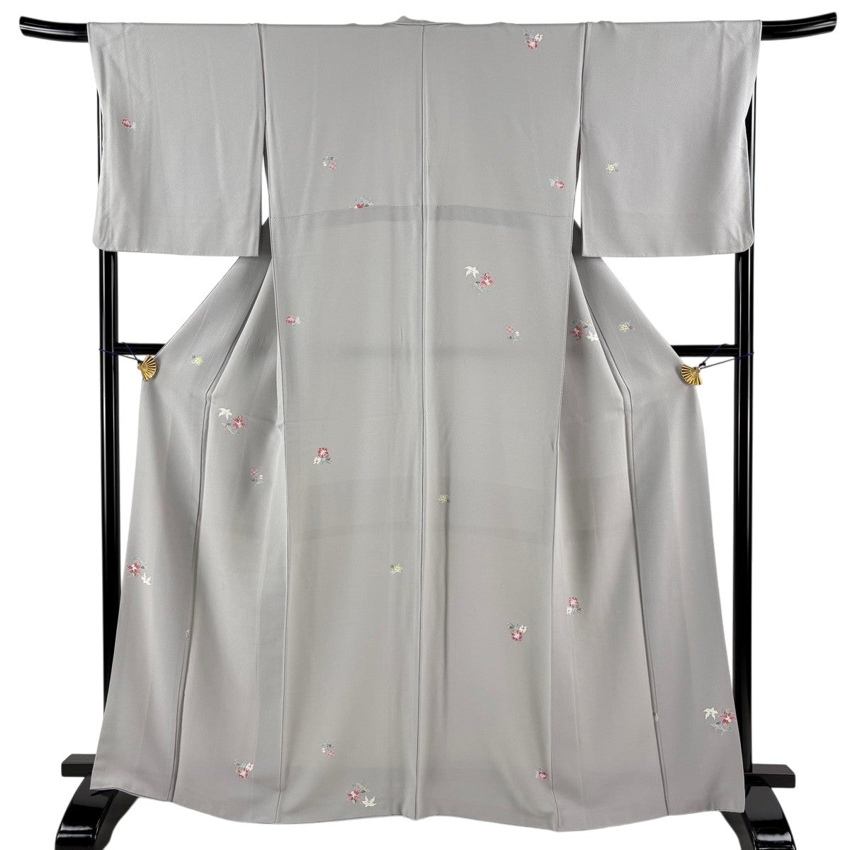 美品】 小紋 身丈167.5cm 裄丈69cm L 袷 袋帯セット 紬地 やまと