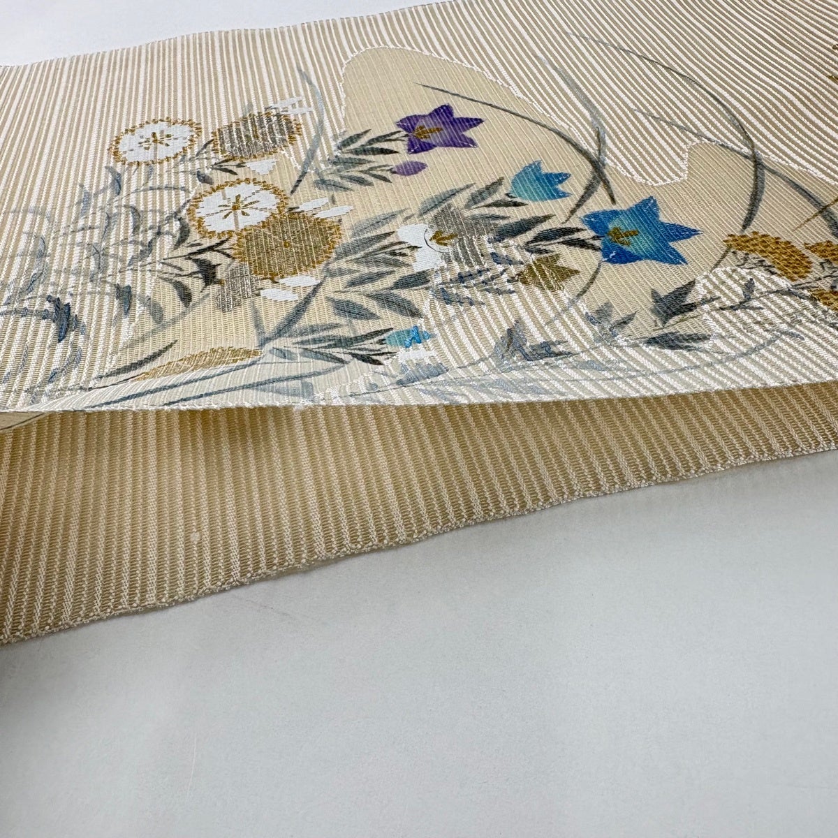 美品】 名古屋帯 秀品 落款あり 夏帯 絽 八寸名古屋帯 トンネル仕立て