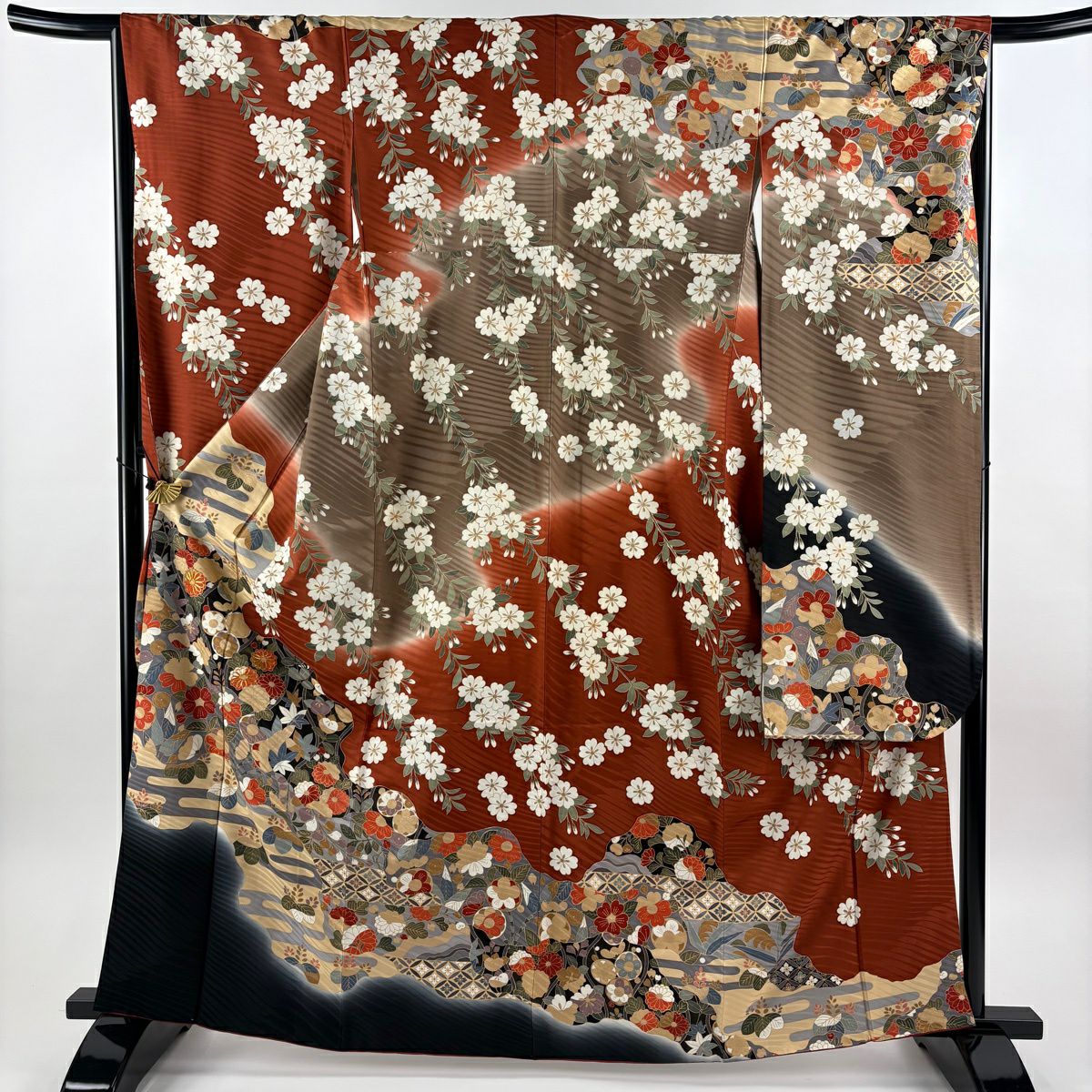 振袖 美品 秀品 身丈164cm 裄丈65cm 正絹 【中古】 美品】 訪問着 身丈164cm 裄丈65cm 正絹 秀品 【中古】の通販 by