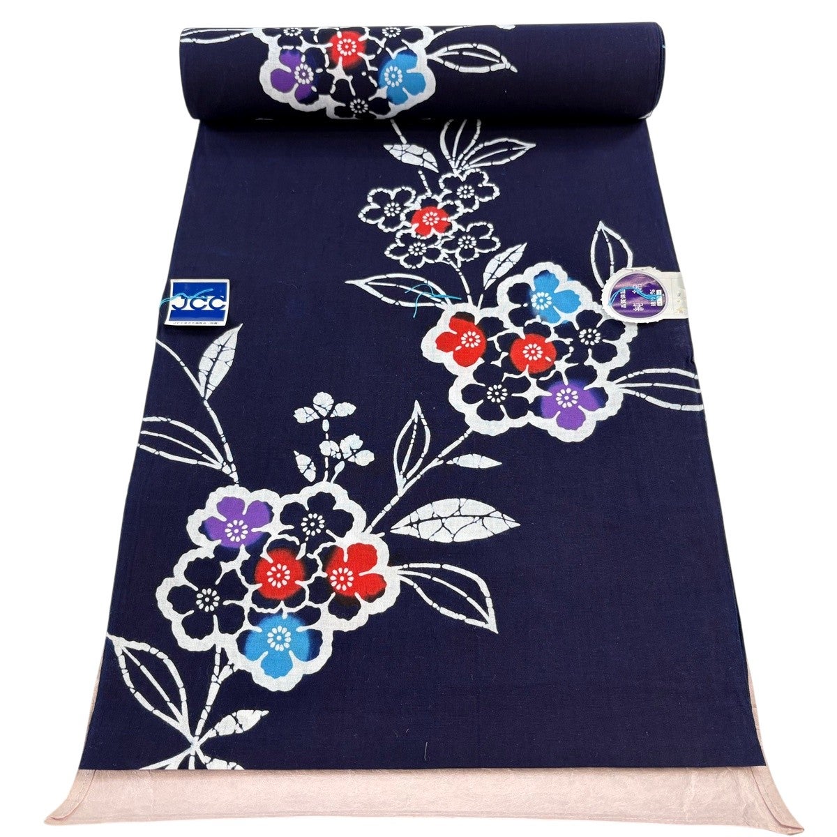 50%OFF 反物 優品 浴衣 薩摩浴衣 縞 重柄変り 紺色 綿 K50｜中古・古着