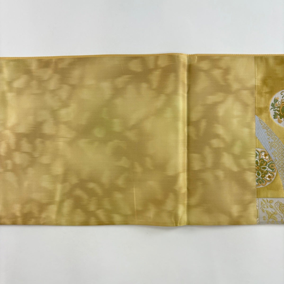 袋帯 秀品 華文 鳥 箔 金色 六通 正絹｜中古・古着・リサイクル着物