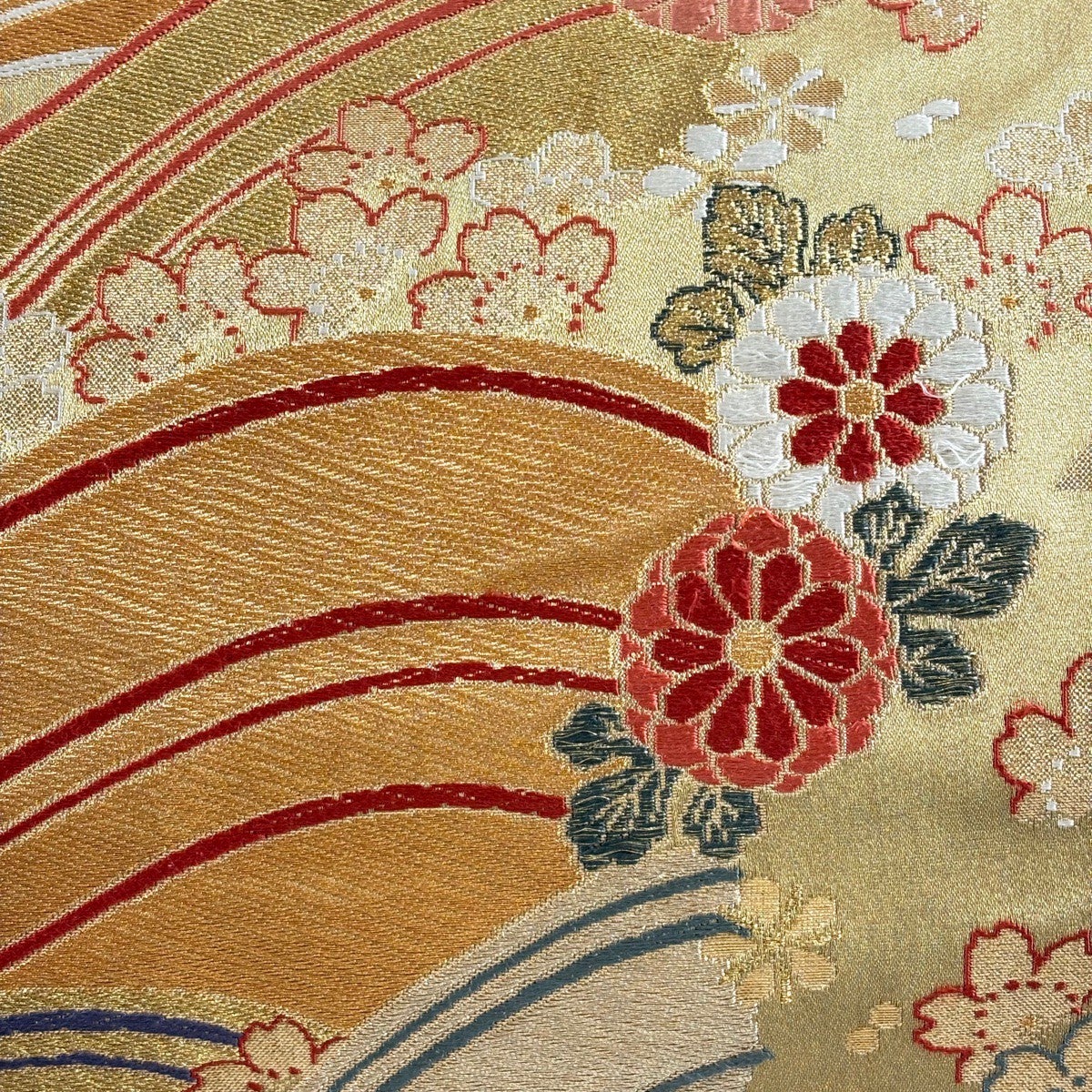 袋帯　金彩　金糸　乱菊　花模様　桜　着物　114b d ms 袋帯 金彩 金糸 乱菊 花模様 桜 着物 114b d ms 【公式通販】