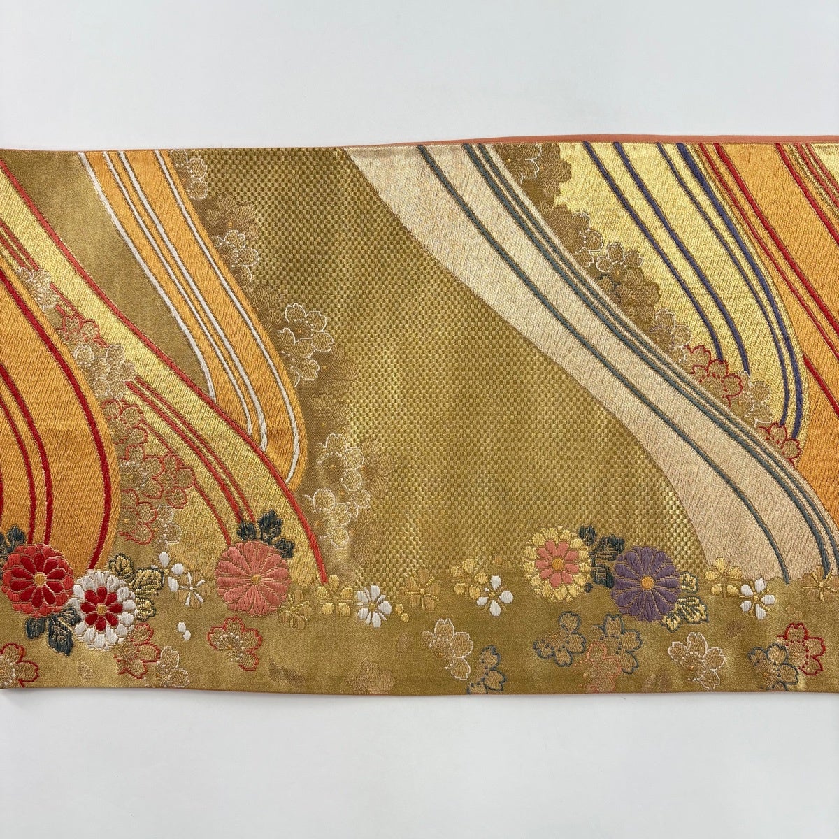 袋帯　金彩　金糸　乱菊　花模様　桜　着物　114b d ms 袋帯 金彩 金糸 乱菊 花模様 桜 着物 114b d ms 【公式通販】