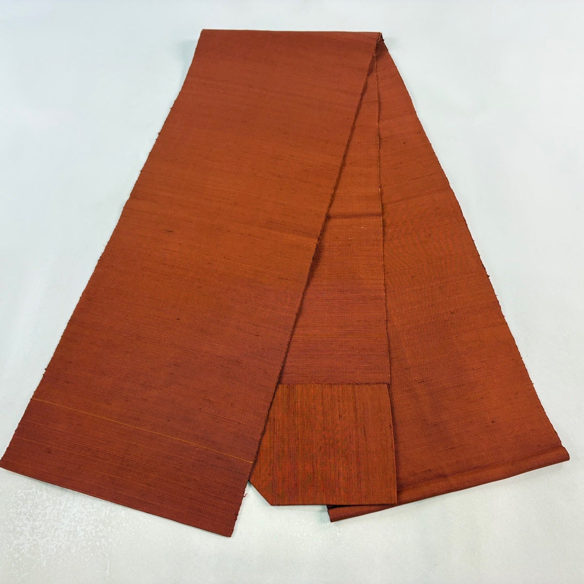 美品】 名古屋帯 優品 松葉仕立て トンネル仕立て 八寸名古屋帯 紬地