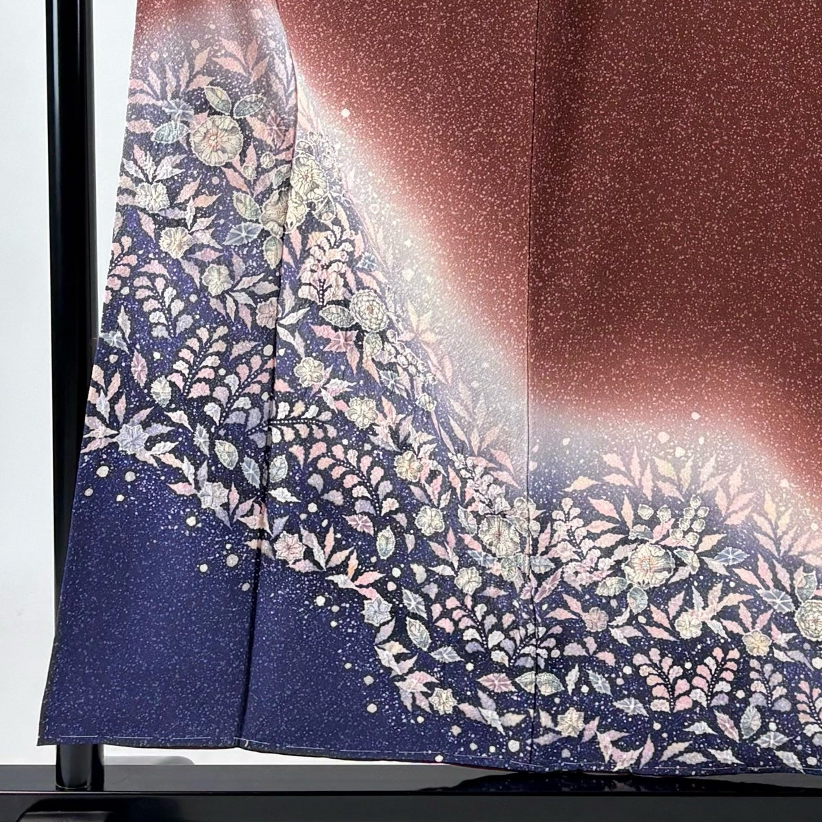 付下げ 身丈155.5cm 裄丈65.5cm M 袷 翠山工房 落款あり 辻が花 ぼかし