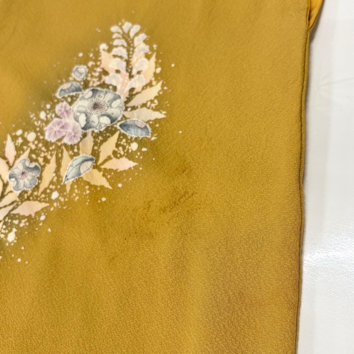 ★専用★訪問着 総絞り 藤色 辻が花 金彩加工 身丈163cm 裄丈69.5cm 付下げ 身丈153cm 裄丈62cm S 袷 辻が花 ぼかし 山吹色 正絹 名品