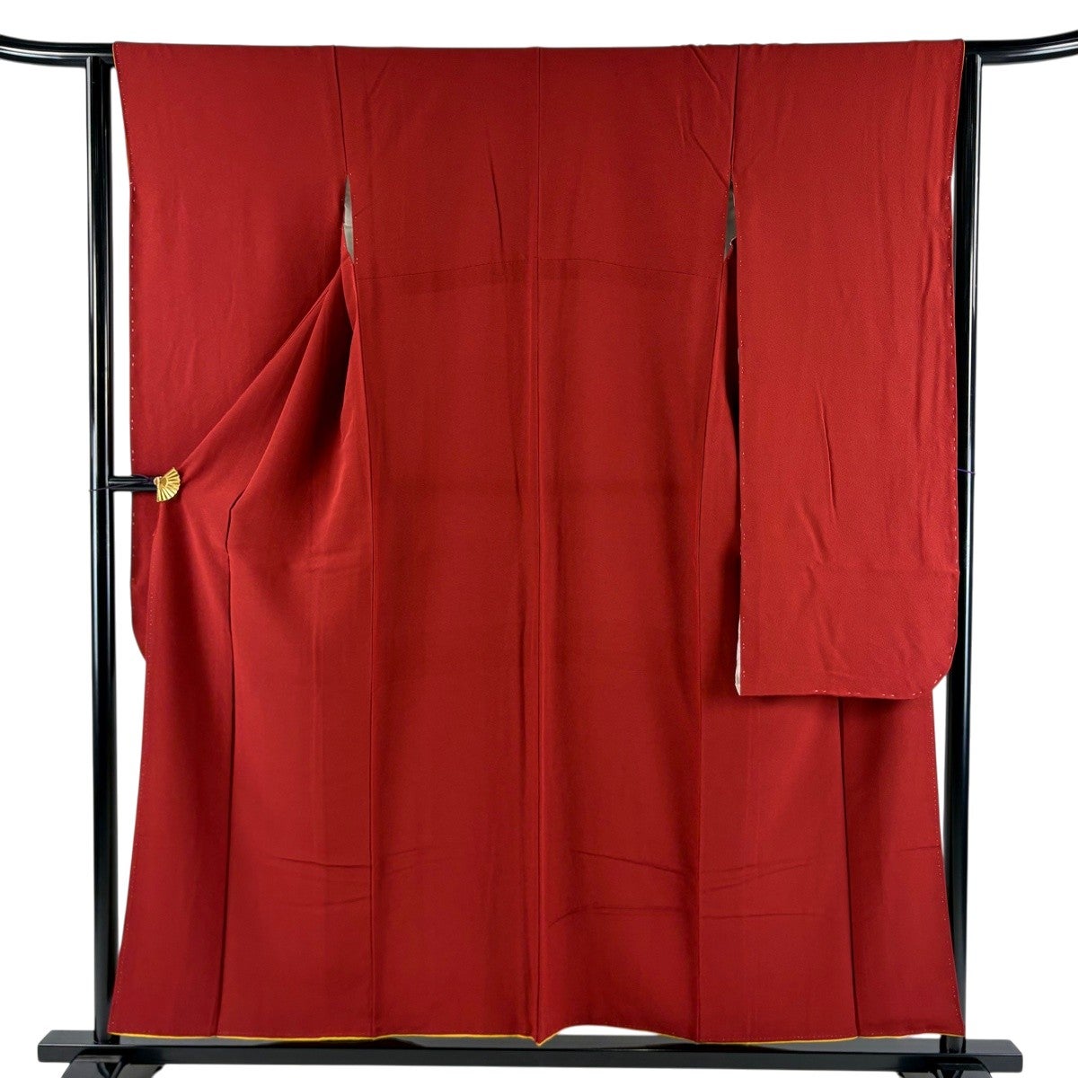 振袖 身丈156cm 裄丈63.5cm S 袷 茜色 正絹 秀品｜中古・古着