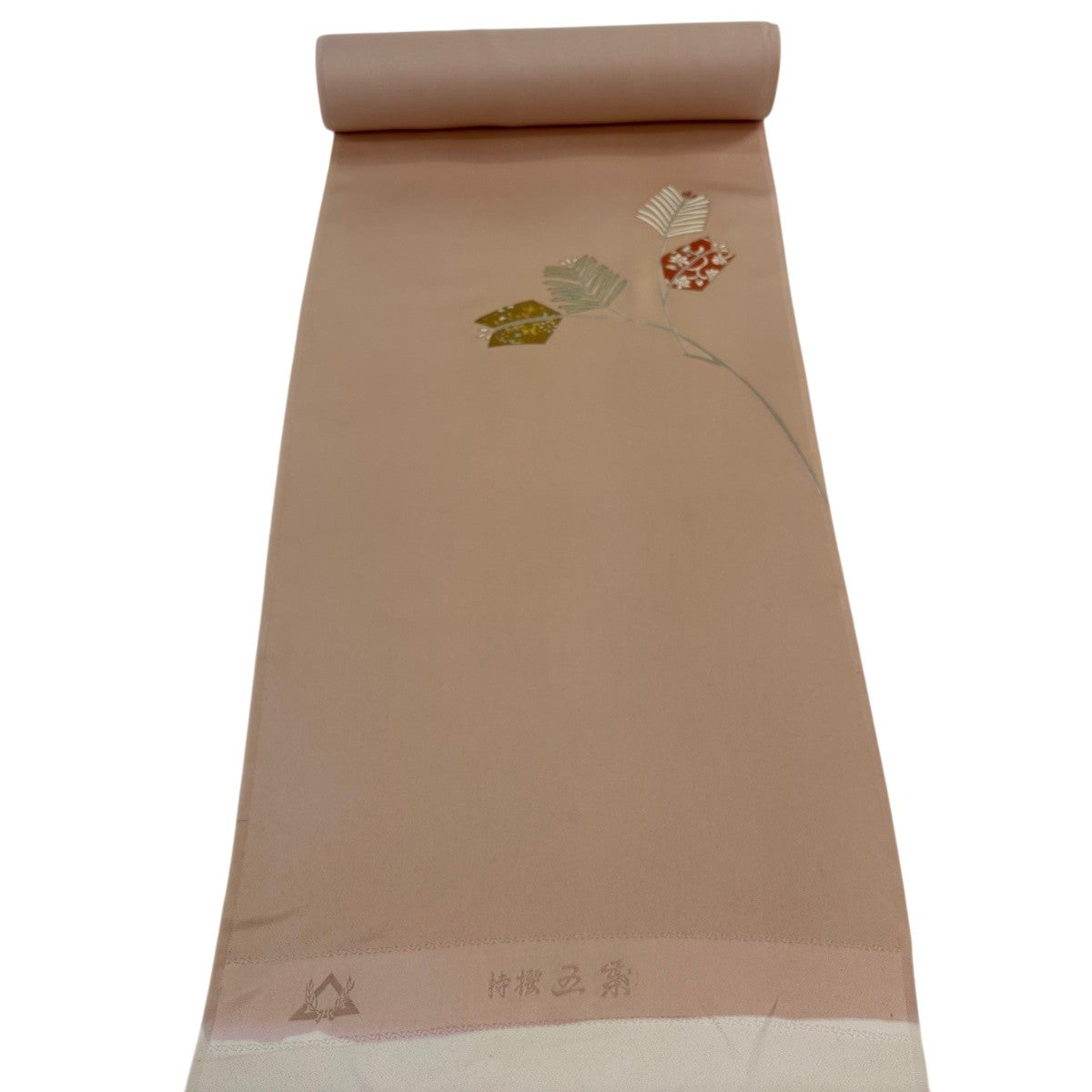 袋帯 秀品 鈴乃屋 道長取 花鳥 箔 金糸 金色 六通 正絹｜中古・古着
