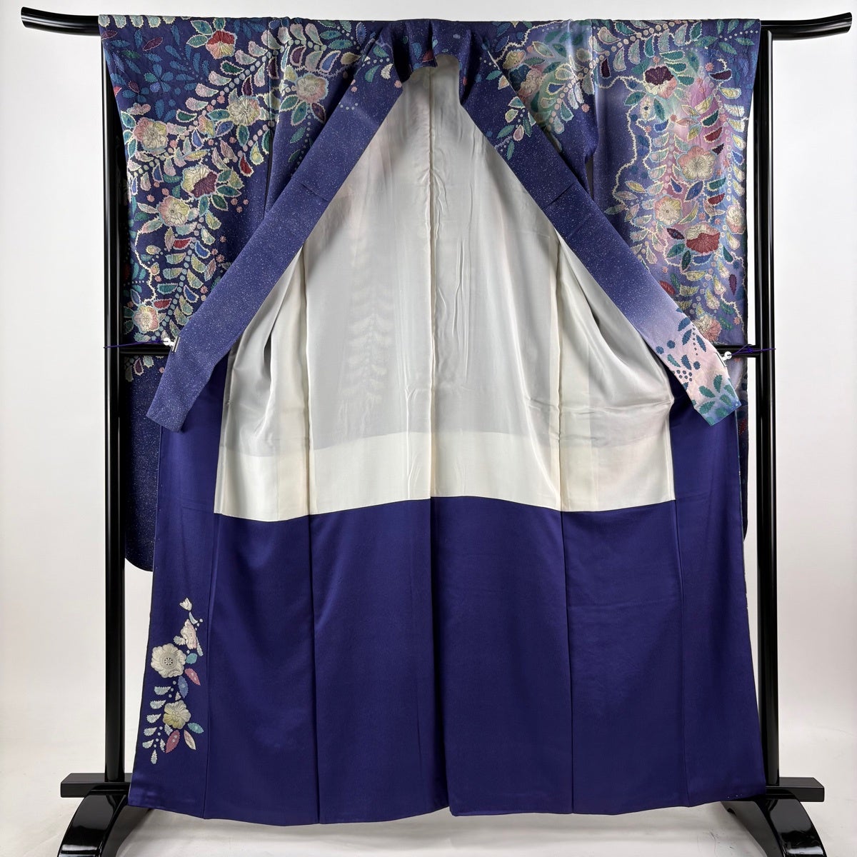 美品】 振袖 身丈162.5cm 裄丈66.5cm M 袷 袋帯フルセット 辻が花 金