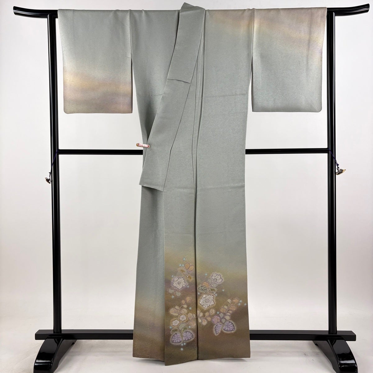 美品】 付下げ 身丈162cm 裄丈66cm M 袷 二代目 久保田一竹 落款あり